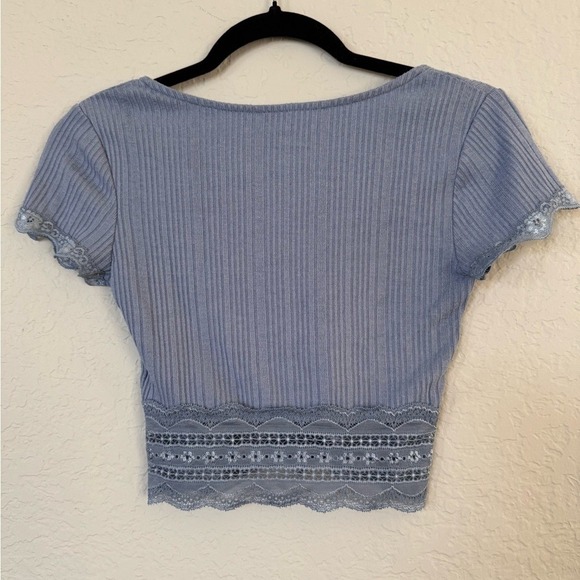 Lace Trim Crop Top Aeropostale XS - Picture 6 of 6